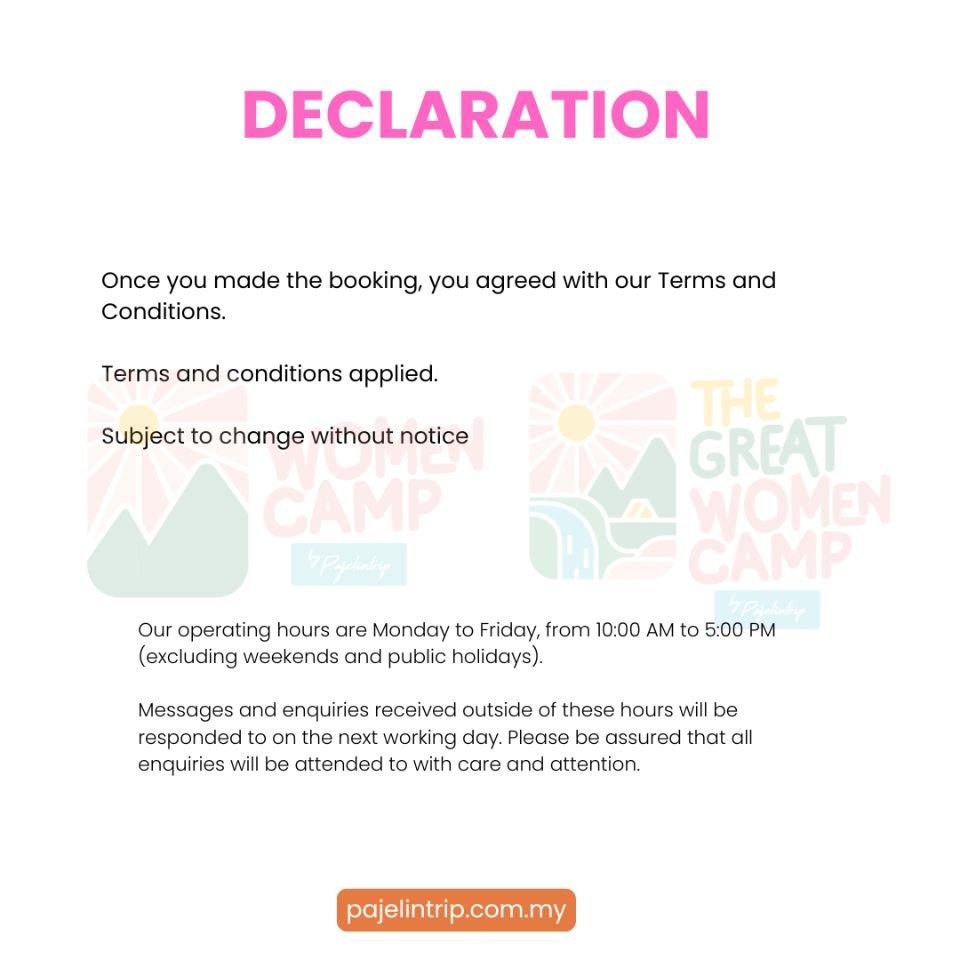 WOMENCAMP POLICIES