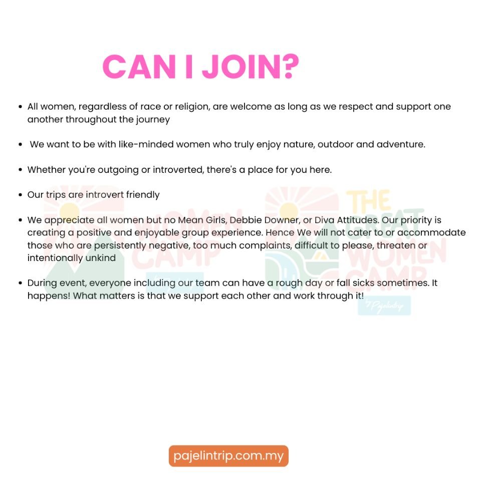 WOMENCAMP POLICIES