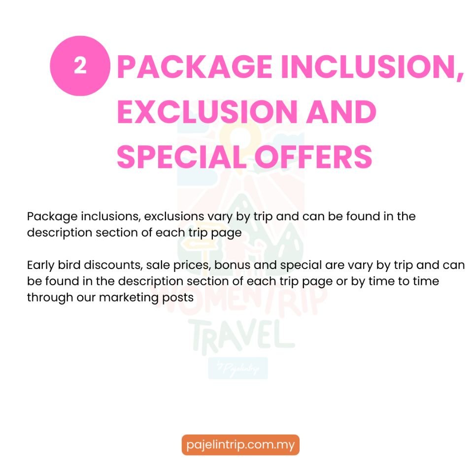 WOMENTRIP POLICIES