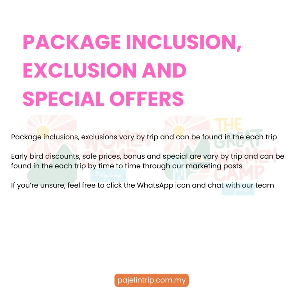 WOMENCAMP POLICIES