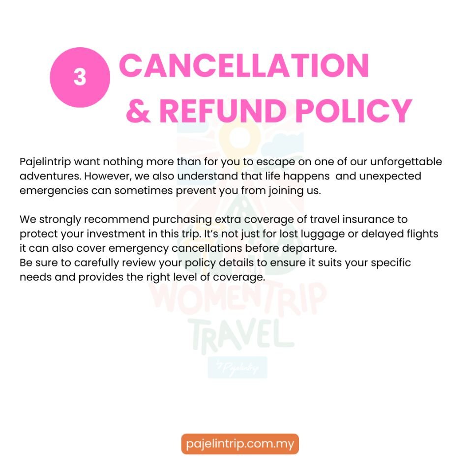 WOMENTRIP POLICIES