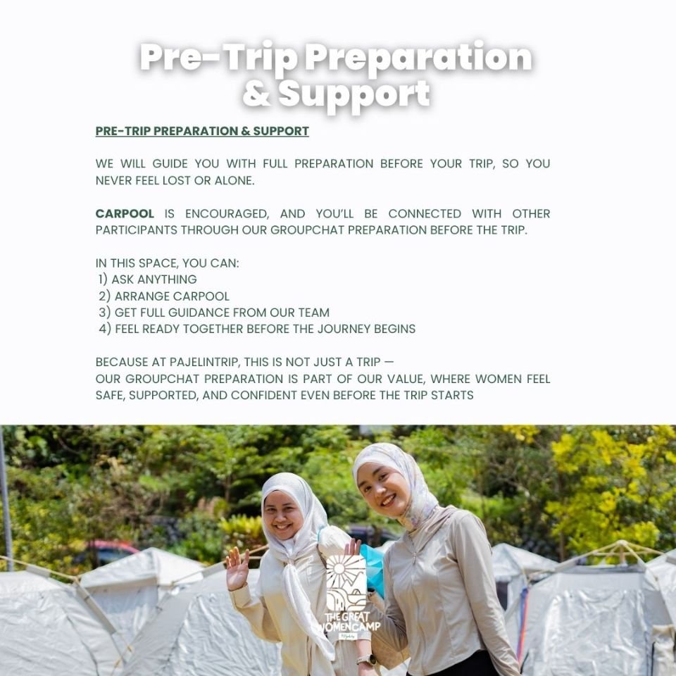 Exclusive Private Session with Nabihah Zakaria at WOMEN-ONLY CAMPING IN MALAYSIA_3 DAYS 2 NIGHTS THE GREAT WOMENCAMP (TGW) 22-24 Aug 2026